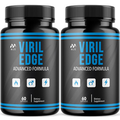 (2 Pack) Viril Edge Advanced Male Health Support Vitamin Supplement 120 Capsules