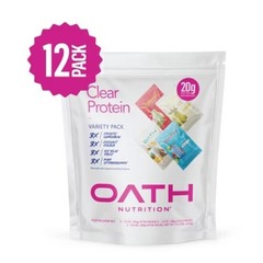 Oath Nutrition Variety Pack Clear Whey 12pk – Frosty Lemonade Icy Blue Kiwi