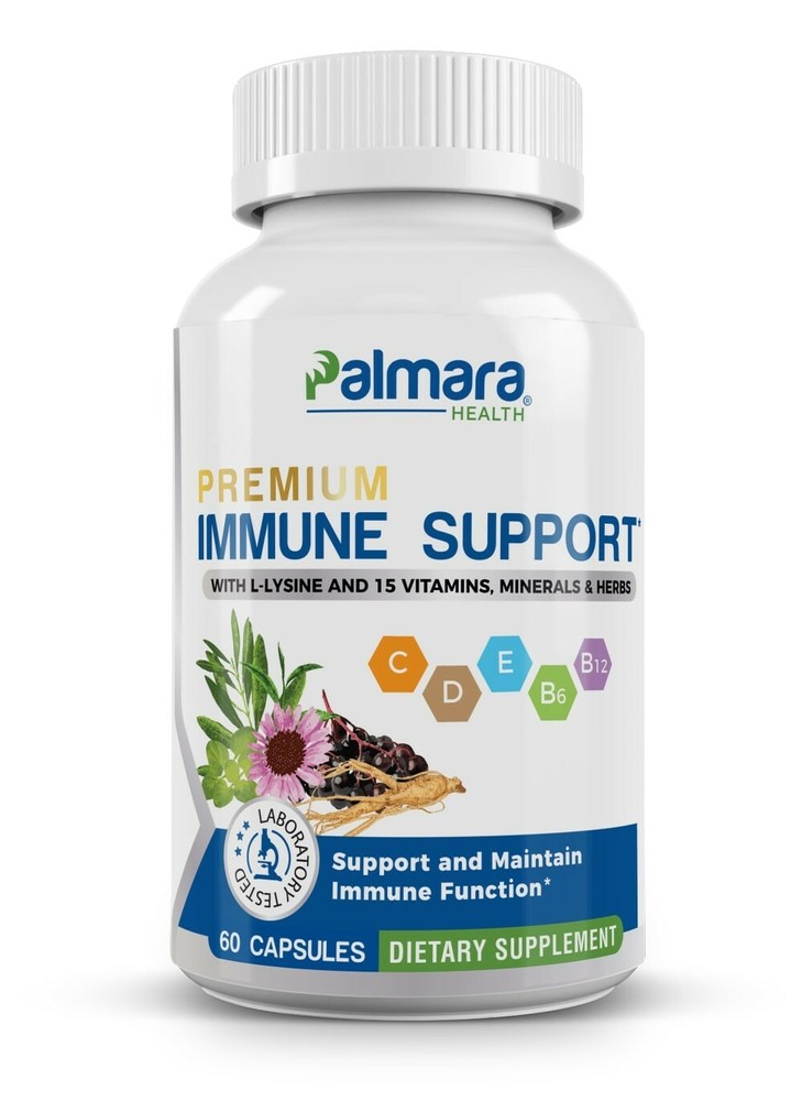Premium Immune Support – 16 ingredient blend of vitamins, minerals and herbs