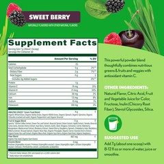 Greens Blend Antioxidant: Super Greens Powder Smoothie Mix with Organic Spirulin