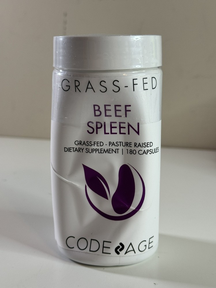 Codeage Grass Fed Beef Spleen – Freeze Dried, Non-Defatted Desiccated Dented