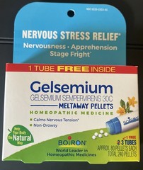 Gelsemium Sempervirens, 30C, 80 Pellets, 3-Pack, Nervous Stress Relief