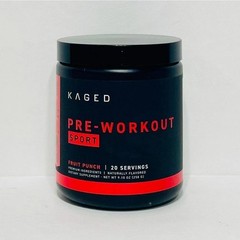 Kaged Muscle Pre-Workout Sport Dietary Supplement Fruit Punch 9.1 oz (Exp 10/27)