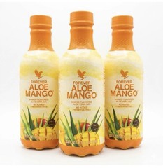 Forever Aloe Vera Gel Mango Flavor No Added Preservatives 33.8 fl oz 3 Bottles