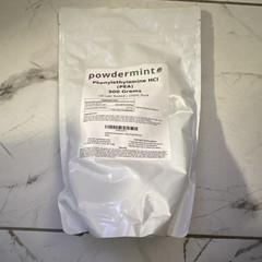powdermint Phenylethylamine HCl (PEA) Powder 100% Pure 500 Grams