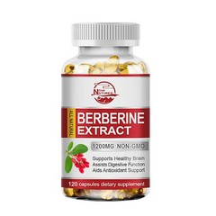 Premium Berberine HCL Extract 1200mg Healthy Cholesterol Anti-inflammatory