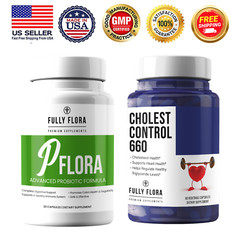 PFLORA Probiotic Digestive Support Immune & Cholesterol Control Heart Supplement