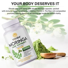 Moringa Oleifera Capsules, 250 Count, 5000mg | Immune Support