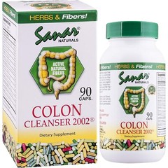 Sanar Naturals Active Natural Fibers Colon Cleanser 2002 Capsules 450mg 90 Count