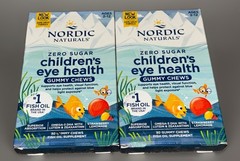 Nordic Naturals Children’s Eye Health Gummies, Eye Health for Kids 2 Boxes 30 Ct