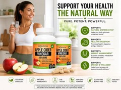KEY NUTRITION APPLE CIDER VINEGAR 1500MG 240 VEGGIE CAPSULES TOTAL 2 PACK DETOX