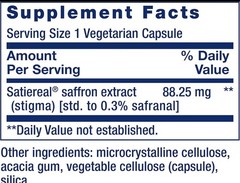 LIFE EXTENSION Optimized Saffron 88.5mg 60 Caps std. to 0.3% safranal Satiereal