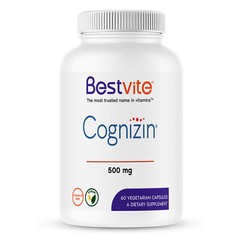 Bestvite Cognizin Citicoline 500mg (60 Vegetarian Capsules)-Clinically Studied