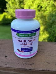 Nature’s Bounty Hair, Skin & Nails 250 Soft gels Extra Strength 5000 mcg Biotin