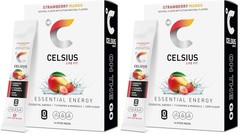 CELSIUS On The Go Strawberry Mango, Sugar Free Energy Drink Mix Sticks, 14 Count