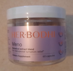 Her-Bodhi Meno Menopausal Symptom Relief 60 Count Bottle, Expires 10/27