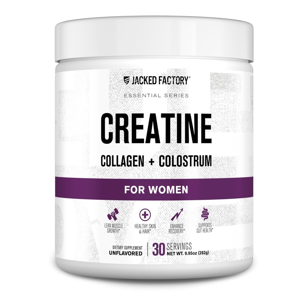 Jacked Factory Creatine for Women – 30 Servings (For Women), No Color