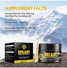 Premium Pure Himalayan Shilajit Resin – Essential Extract 1.76 oz./50g Sealed