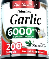 FITO MEDIC’S Garlic Pills | Garlic Supplements | 200 Softgels.