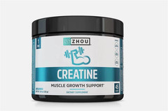 Zhou Creatine Powder Unflavored 45 Servings, Exp: 7/2027