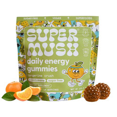 SuperMush Daily Energy Mushroom Supplement Gummies – 28ct/14 Servings