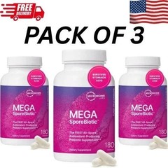 Mega Sporebiotic 180 Probiotic for Gut Health,Microbiome 1 bottles forMen &Women