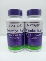 2 Pack Natrol Yohimbe Bark 500mg Mens Male Sexual Health 90 Ct Ea Exp 4/28
