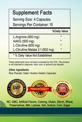 Nitric Oxide Booster Capsules 2400mg Per Serving ; Super Potency