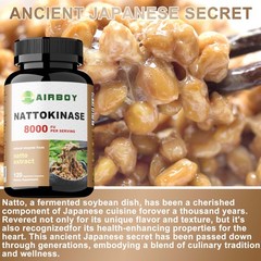 Nattokinase 120pcs – Heart & Cardiovascular Health, Circulatory Support