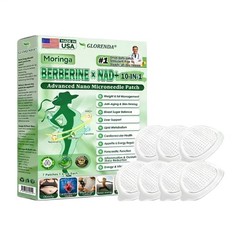 GLORENDA Moringa Berberine 10-in-1 Advanced Nano Microneedle (7pcs/box) Patch