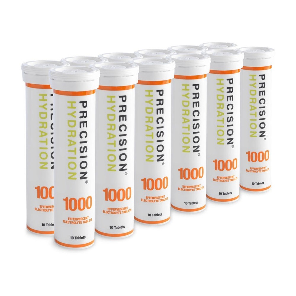 Precision Fuel and Hydration Tablets PH 1000 Mg Per Serving, Pack of 12 Tubes
