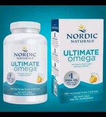Nordic Naturals Ultimate Omega 1280 mg 60 Softgels Lemon Flavor Exp 11/2028