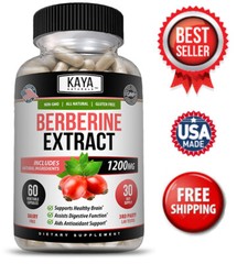 Premium Berberine HCL Extract 1200mg, Healthy Cholesterol, Anti-inflammatory