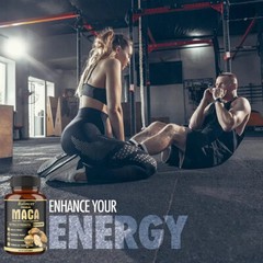 Maca & Ginsen 6500mg- Men’s Health, Muscle Health, Natural Energy 120 Capsules
