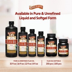 Flaxseed Oil Liquid 7,640mg ALA Omega 3 8 oz Cold Pressed Vegan Gluten Free