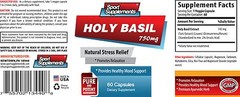 Brain Supplement – Holy Basil Extract 750mg – Improves Memory, Mood, Focus 1B