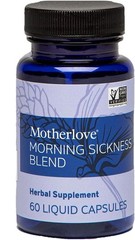 MORNING SICKNESS Remedy BLEND 60 Liquid Capsules For Pregnancy Nausea Motherlove