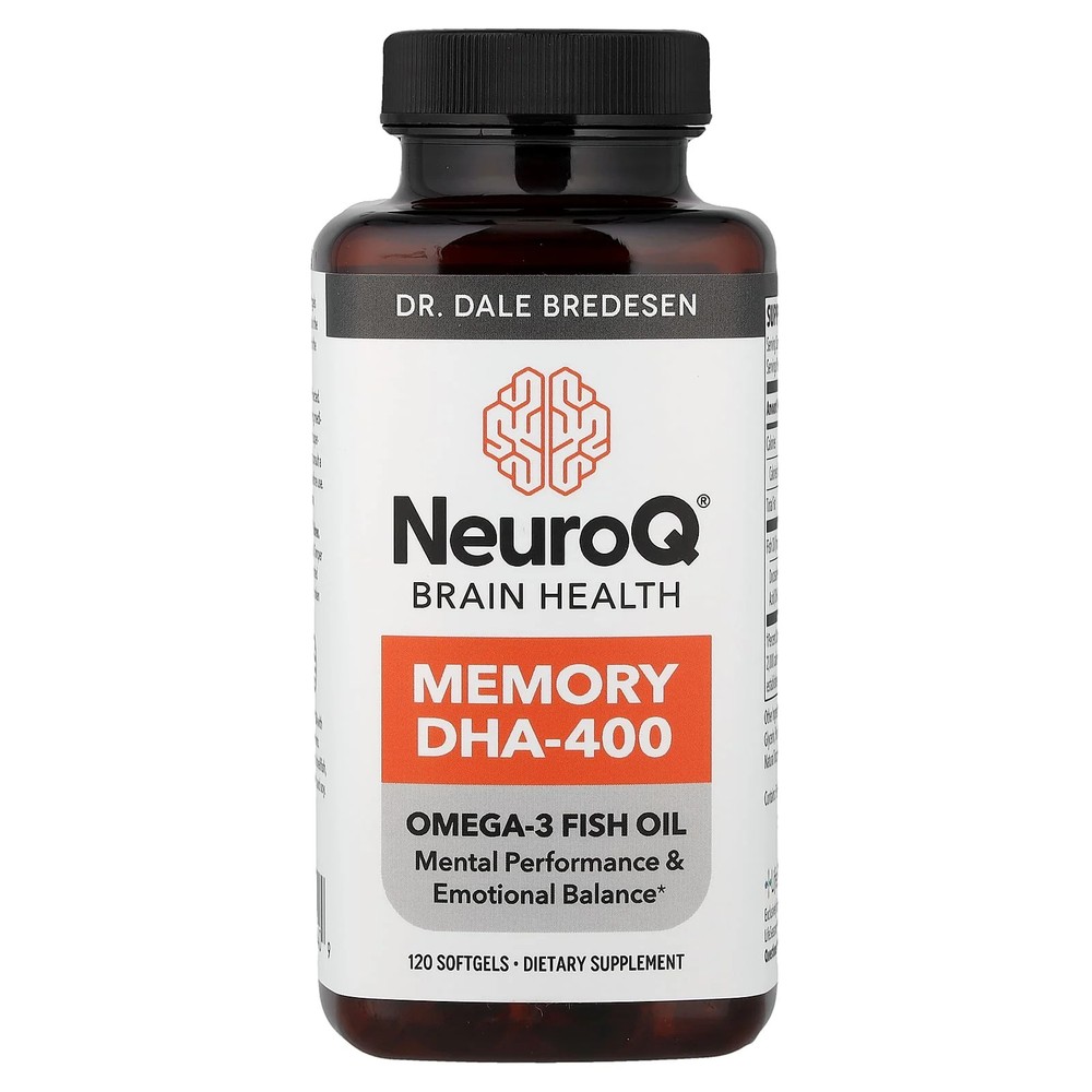 2 X LifeSeasons, NeuroQ� Brain Health, Memory DHA-400, 120 Softgels