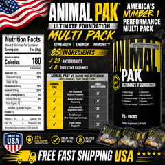 UNIVERSAL NUTRITION ANIMAL PAK Ultimate Foundation Multivitamin for Men 44 Packs
