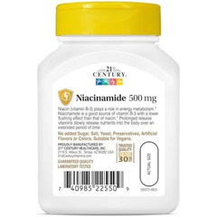 21st Century Niacinamide 500 mg Prolonged Release Tablets, 110-Count