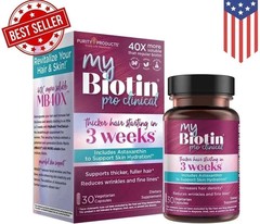 Purity Products My Biotin ProClinical MyBiotin 30 Capsules new EXP 12 / 2027.