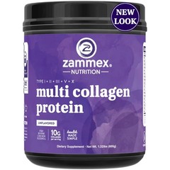 Multi Collagen Peptides Powder Hydrolyzed Peptides Type I,II,III,V,X Grass Fed