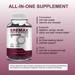 (5 Pack) Eremax Performance Gummies, Eremax Advanced Formula (5 Month Supply)