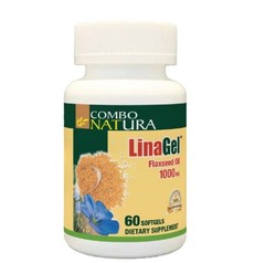 LinaGel Flaxseed Oil – 1000 mg- 60 Softgels