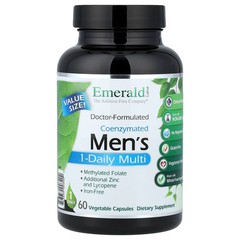 2 X Emerald Laboratories, Coenzymated Men’s 1-Daily Multi, 60 Vegetable Capsule