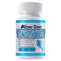 1330MG Magnesium Glycinate High Absorption,Improved Sleep,Stress &Anxiety Relief