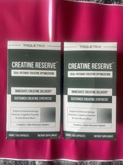 Triquetra Creatine Reserve Dual-Pathway Capsules Vegan Gluten-Free 3 bottles