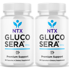 (2 Pack) Gluco Sera + Advanced Support Blood Supplement GlucoSera+ 120 Capsules