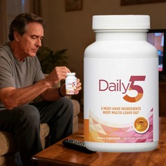 1-3 Bottles Doctors’ Preferred Daily5 Dietary Vegan Capsules 90 Supplement