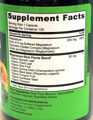 NATURELO Magnesium Glycinate Chelate Complex – 200 mg – 120 Capsules